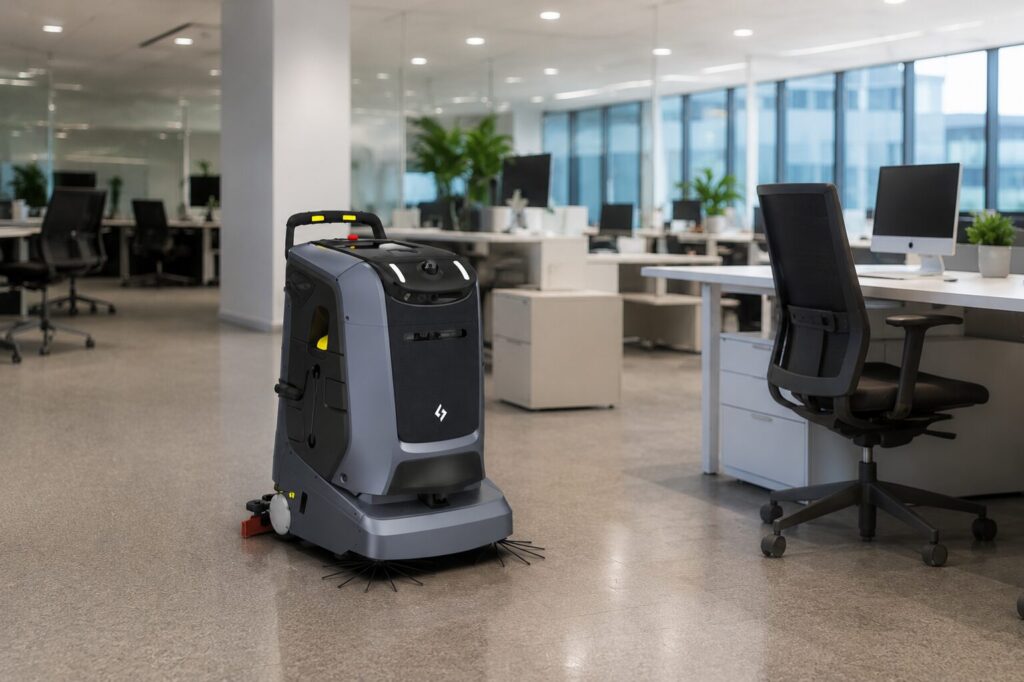 Rengjøringsrobot for kontor